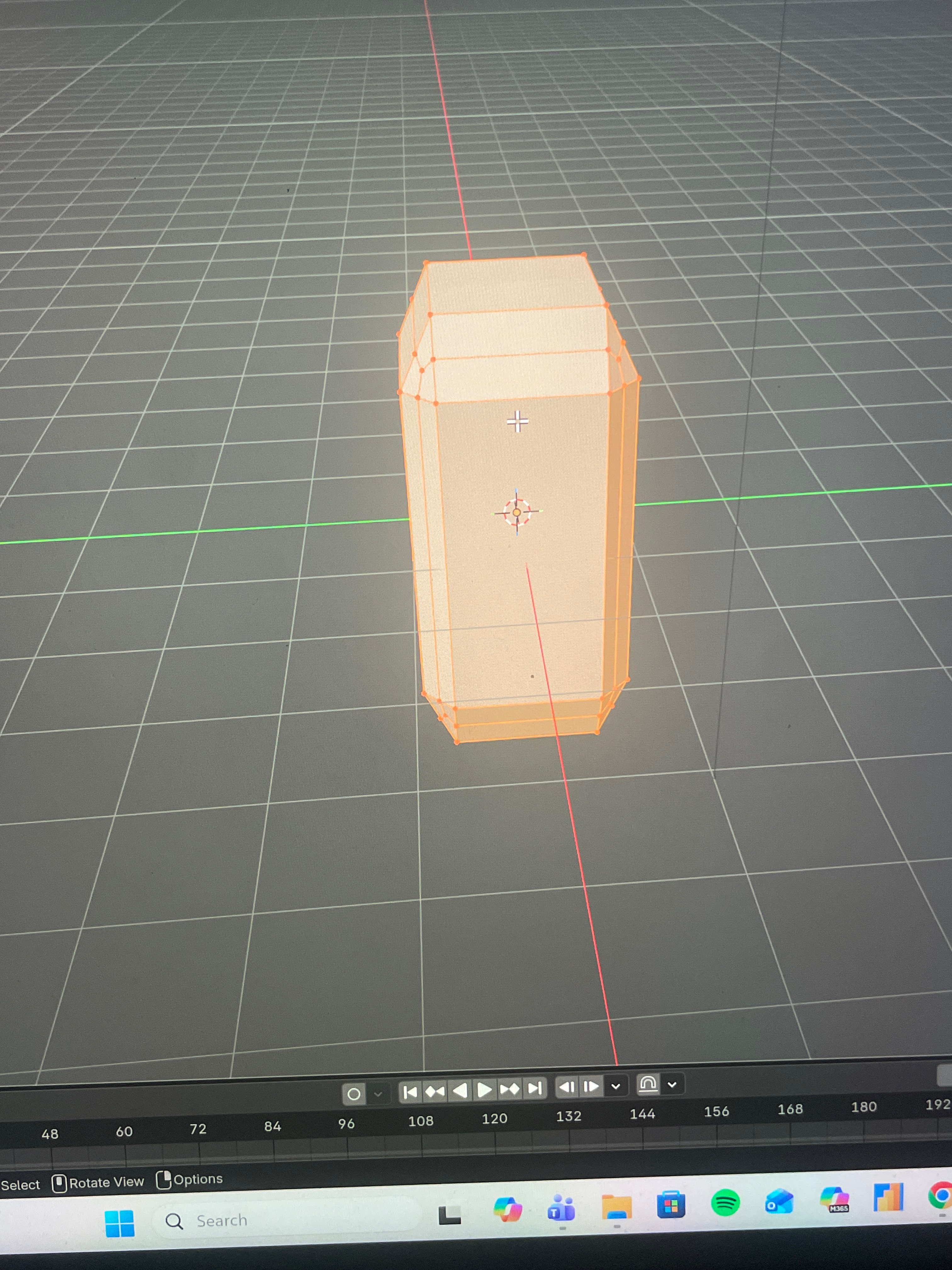 Testing in Blender: Beveling and Extruding a Rectangle For Nail Polish Bottle